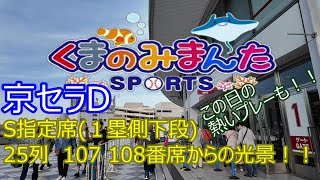 京セラドーム１塁側下段S指定席25列107108番席からの光景！！約４～５０００円前後とは思えない素晴らしい座席です！！この日の熱いプレーも！！2024517 楽天VSオリックス [upl. by Nomelihp]