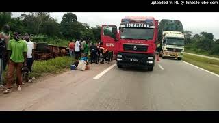 Côte dIvoire  26 victimes dont 01 décès certain dans un accident de la circulation sur l’autoroute [upl. by Amabil]