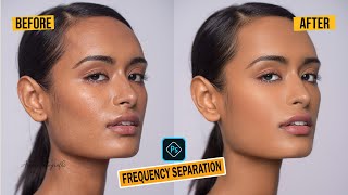 How to Smoothen Skin  Frequency Separation  Beginner Photoshop Tutorial [upl. by Brey639]