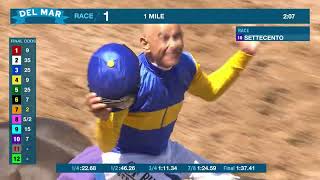 Settecento wins race 1 at Del Mar 72123 [upl. by Niahs799]