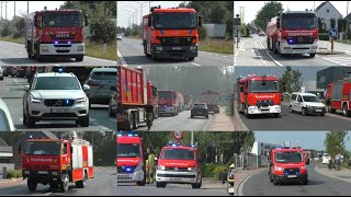 PrimeurGrootWaterTransport Brandweer HVZ Waasland met spoed naar een industriebrand in Stekene [upl. by Laurice]