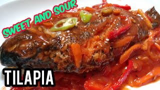 SWEET AND SOUR TILAPIA TILAPIA RECIPE PANLASANG PINOY [upl. by Nedap760]