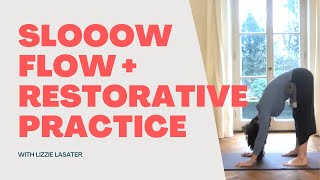 Moving from Brain to Heart Slooow Flow and Restorative Practice 60 minutes [upl. by Pegma]