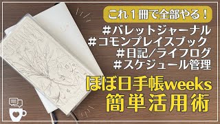 【手帳の中身】１冊使いならこれ！オススメ手帳３冊紹介｜「ほぼ日手帳weeks」の中は何書くの？｜バレットジャーナル｜コモンプレイスブック｜CITTA手帳｜フォーカスエイト手帳｜2024年手帳｜初心者 [upl. by Alraep]