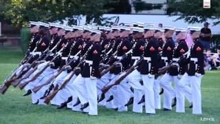 Watch The Amazing Marine Corps Silent Drill Platoon Perform at the Sunset Parade [upl. by Kire]