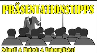 VORTRAG TIPPS  PRÄSENTATION HALTEN  5 SCHNELLTIPPS 02 [upl. by Liahkim]