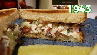 Coleslaw GARDEN Sandwich Recipe from 1943 [upl. by Rediah]