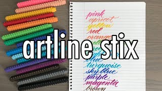 REVIEW Artline Stix  YouTober Day 20 [upl. by Ellinger]