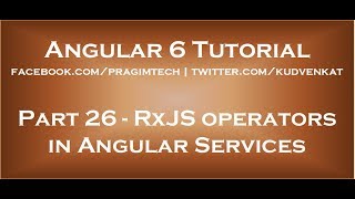 RxJS operators in angular services [upl. by Adnohsal]