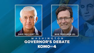 WA Gubernatorial candidates Dave Reichert and Bob Ferguson square off in 2nd debate [upl. by Annayk]