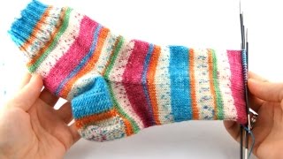 How to Knit Socks 6 Foot [upl. by Rengia]