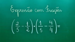 FRAÇÃO  EXPRESSÃO COM FRAÇÕES  Professora Angela Matemática [upl. by Hesler]