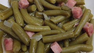 How To Make Southern Green Beans From Canned Green Beans For Thanksgiving [upl. by Denice457]