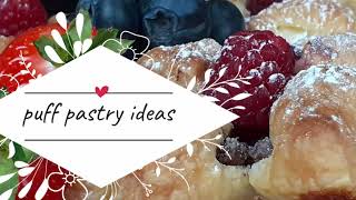 Puff pastry ideas  Jam Hazelnut amp Apple Danishes  Pastry snacks Episode 29 [upl. by Camden602]