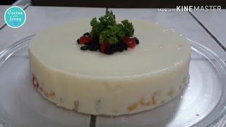 Postre Navideño con 3 ingredientes SIN HORNO Cocina con Jenny [upl. by Emilio]