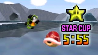 Mario Kart 64  Star Cup 150cc Skips  555 WR [upl. by Hsak]