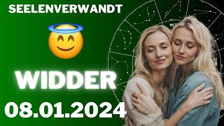 WIDDER ♈️😱 TRIFFST DU DEINEN SEELENVERWANDTEN ⭐️ Horoskop  08Januar 2024 widder tarot [upl. by Atikam]