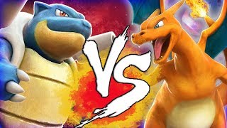 Pokken Tournament DX Blastoise vs Charizard Nintendo Switch [upl. by Ellenhoj]