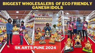 BIGGEST ECO FRIENDLY GANESH MURTI WHOLESALER  SK ARTS PUNE 2024 THEME BASED ECOFRIENDLY IDOLS [upl. by Aekerly680]