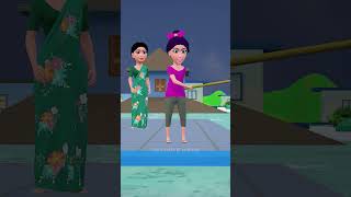 arey Mummy pakro pakroo pakrooo comedytimetoons funny comedy animated 3danimation bhabhicomedy [upl. by Ki149]