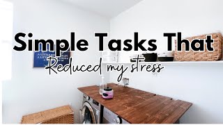 Simple Daily Tasks That Helped Me Reduce Stress  Easy Ways to Manage Stress [upl. by Elnar]