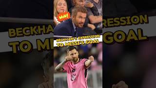 Messis Goal and Beckhams Expression messi intermiami beckham [upl. by Audrey]