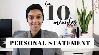 How To Write A University Personal Statement in 10 MINUTES  Pen amp Paper Needed [upl. by Nauqyt]