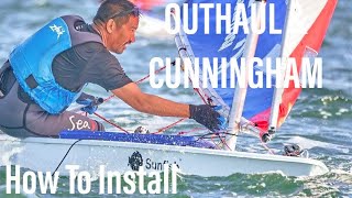 How to Install An Outhaul and Cunningham on Sunfish Sailboat [upl. by Uhthna]