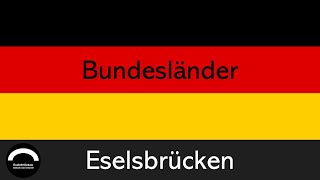 Bundesländer in Deutschland mit Hauptstädten  ESELSBRÜCKEN  einfach und schnell [upl. by Reuven622]