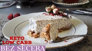 LCHF CHEESECAKE OD BADEMA I MAKA  BEZ SECERA  POGODAN ZA KETO ISHRANU [upl. by Zela892]