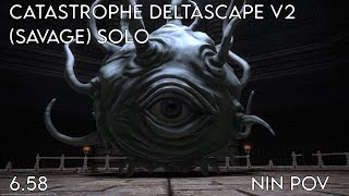 FFXIV OST O2S  Catastrophe Deltascape V2 Savage Solo  NIN PoV  Patch 658 [upl. by Negyam96]