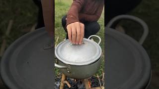 Single mom show SURVIVAL in Forestcamping bushcraft outdoorfunny 😳😲😛🥄 [upl. by Ardnos]