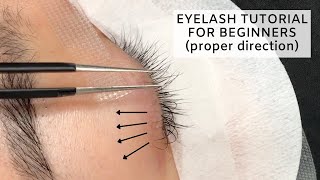 Individual Lashes Tutorial CLOSE UP [upl. by Anum]