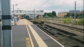 66714 Cromer Lifeboat heading through Peterborough Station platform 5 to Wakefield Europort Terminal [upl. by Gee105]