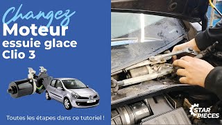 Comment changer le moteur d’essuie glace sur Clio 3   ⚙️Starpièces [upl. by Murphy]