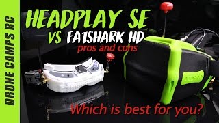 HEADPLAY SE Fpv Goggles VS Fatshark HD Review [upl. by Zane52]