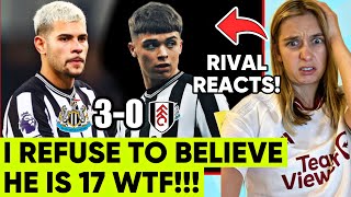 Lewis Miley amp Bruno G were outrageous Newcastle 30 Fulham Reaction [upl. by Stimson568]