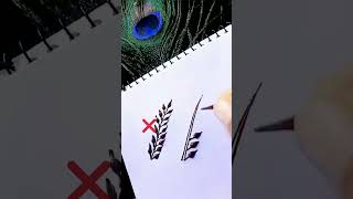 Easy trick to draw leaves vine 🌿 leavemehndi mehndi youtubeshorts [upl. by Kathryne343]