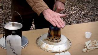 Bushcooker Lt Titanium Stove Introduction  Alcohol Mode [upl. by Aggappera]