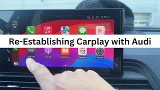 How to ReEstablish CarPlay Connection in Your Audi  Quick amp Easy Guide [upl. by Harvie897]