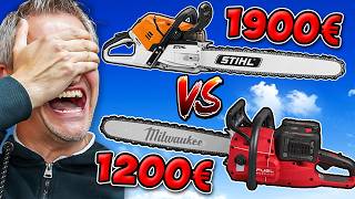 MILWAUKEE schlägt STIHL MS 500i gegen 6 PS Akku Kettensäge  WERKZEUG NEWS 318 [upl. by Akeryt]