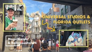 Universal Studios Orlando Vlog Day 4  Diagon Alley  Rope Dropping Islands amp Shopping Outlets [upl. by Ahtnammas]