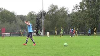 Séance entrainement football  AJ AUXERRE U19  Travail de passes en évolutif U19 [upl. by Thekla]