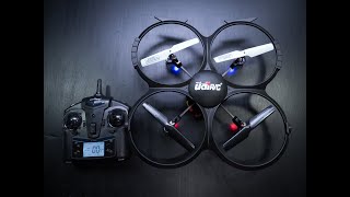 UDI RC U818A DRONE UNBOXING  SETUP CONTROL  Solo Adventure [upl. by Aicelf]