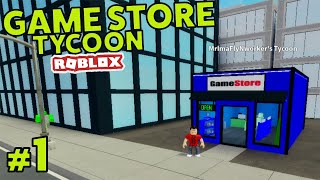 BUILDING MY OWN GAME STORE  Roblox Game Store Tycoon 1 [upl. by Phillida]