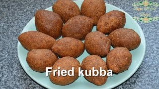 fried kubba  Syrian recipe  just Arabic food [upl. by Sueaddaht]