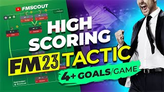 GOALMACHINE Tactic Scores 4 Goals A Game  FM23 Best Tactics [upl. by Hartzke]