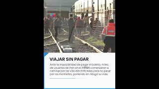 VIAJAR SIN PAGAR un riesgo que crece entre los usuarios de trenes en el AMBA [upl. by Airotnahs994]