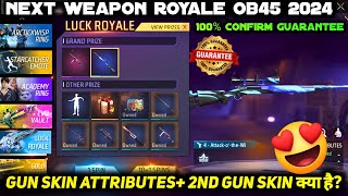 NEXT WEAPON ROYALE FREE FIRE 2024  WEAPON ROYALE NEW GUN SKIN  UPCOMING OB45 UPDATE WEAPON ROYAL [upl. by Ymmor172]