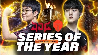 THE BEST SERIES OF THE YEAR  TES VS JDG LPL PLAYOFFS CAEDREL [upl. by Eilraep432]